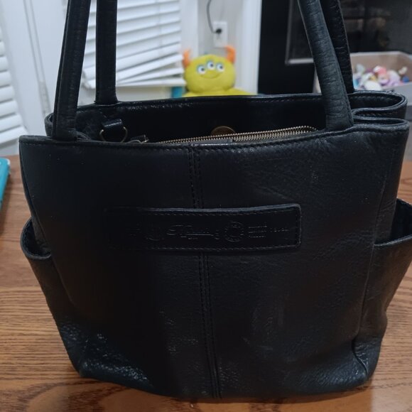 Fossil black 1954 vintage leather crossbody key purse handbag - Picture 2 of 7